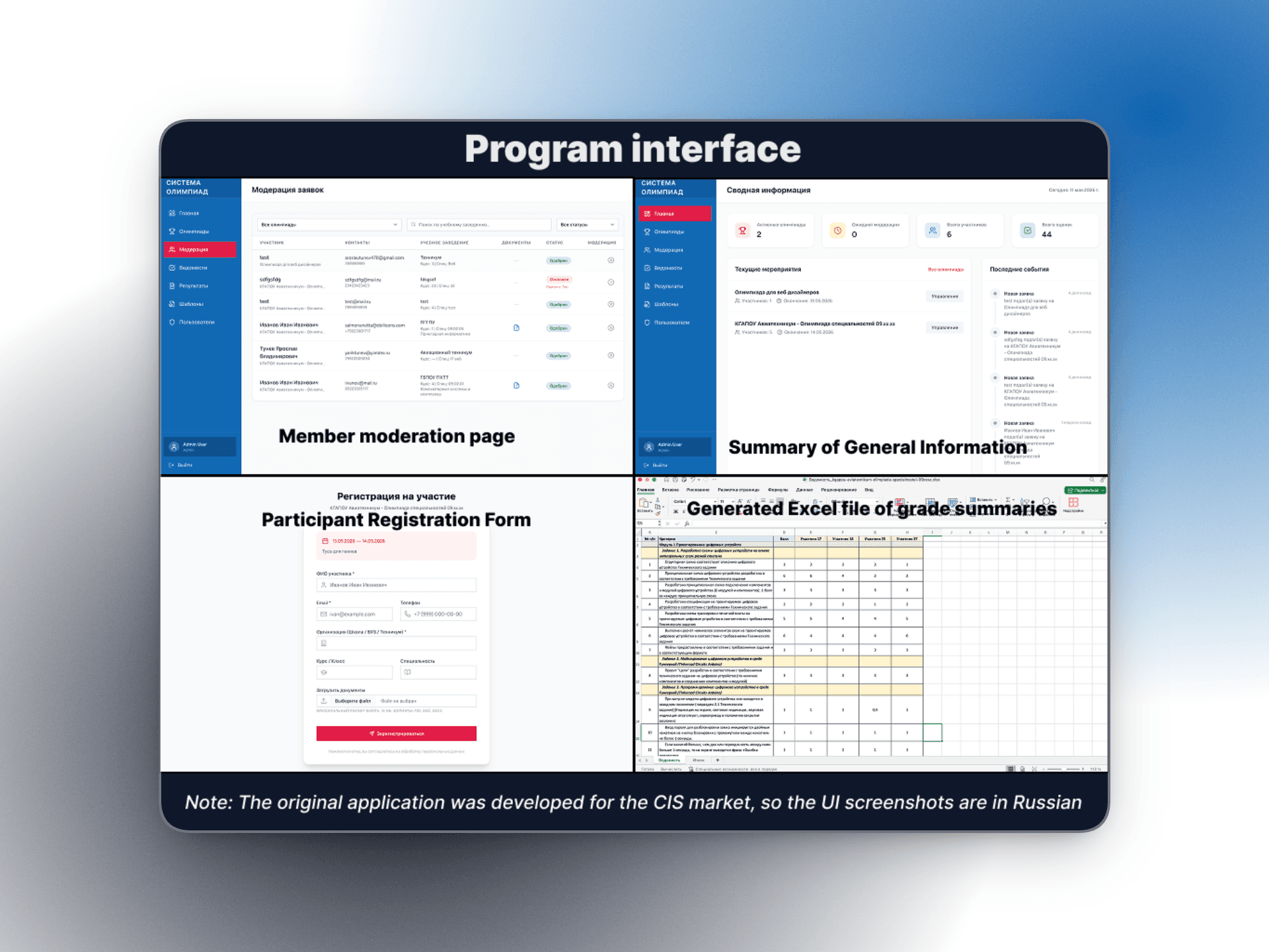 Enterprise Competition Management System